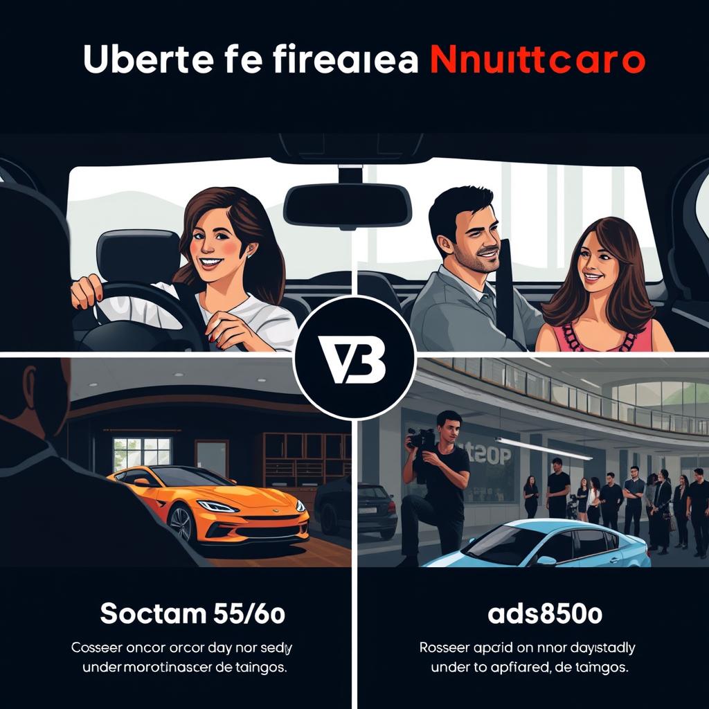 Comparação entre ter um carro e usar serviços de transporte como Uber, destacando custos e benefícios.